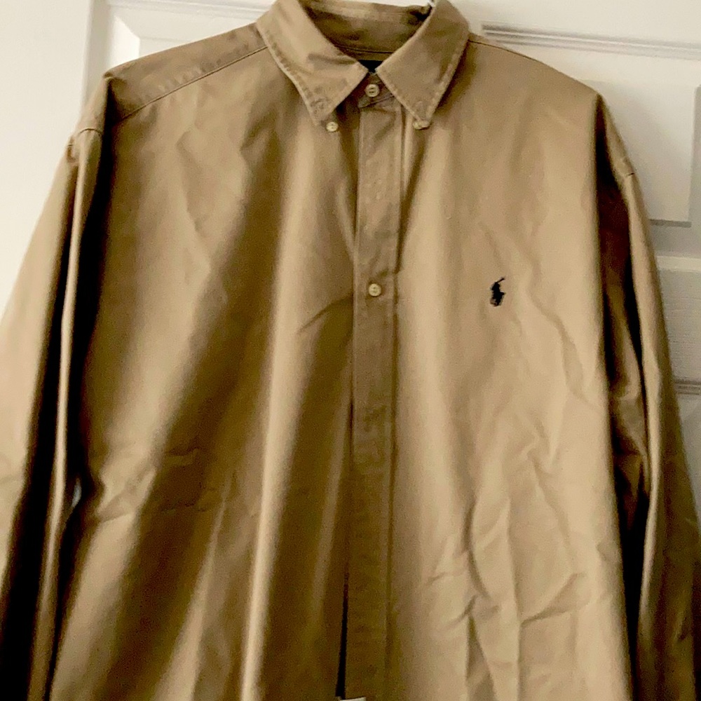 Polo Ralph Lauren men’s L winter weight cotton button down shirt